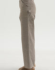 Check Trousers, Black & Cream