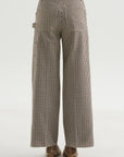 Check Trousers, Black & Cream