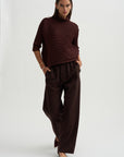 Zig Zag Knit, Dark Brown