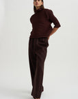 Zig Zag Knit, Dark Brown
