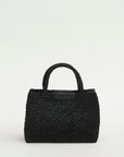 East West Chelsea Tote Raffia, Black