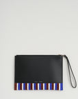 Zip Pouch, Cobalt & Rust