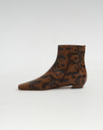 Trap Flat Ankle Boot, Ochre Multi