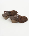 Slant Crochet Mule, Mushroom