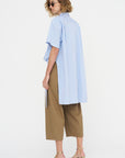 Pull On Wide Leg Crop, Caramel