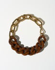 Double Chain Necklace, Toasted