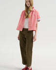 Kick Pleat Exclusive - Boyfriend Jean, Ash Olive Green