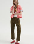 Kick Pleat Exclusive - Boyfriend Jean, Ash Olive Green