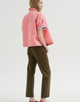 Kick Pleat Exclusive - Boyfriend Jean, Ash Olive Green