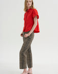 Kick Pleat Exclusive - Boyfriend Jean, Cheetah