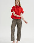 Kick Pleat Exclusive - Boyfriend Jean, Cheetah