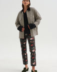 Pre-Order • BF Jean, Pink Rigid Floral Butterfly