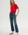 Joan Kick Flare Jean, Melvin Blue Stretch