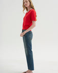 Joan Kick Flare Jean, Melvin Blue Stretch