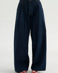 Triple Pleat Jean, Rinse Selvedge Indigo