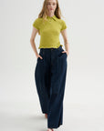 Triple Pleat Jean, Rinse Selvedge Indigo