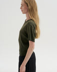 Tight Waist Tee, Washed Olive