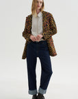 Oversized Ragged Blazer, Leopard