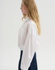 Crossover Bubble Shirt, White