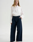 Crossover Bubble Shirt, White