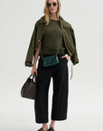 Tight Waist Tee, Washed Olive
