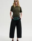 Tight Waist Tee, Washed Olive