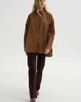 Dune Shirt, Burgundy & Ochre
