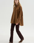 Dune Shirt, Burgundy & Ochre