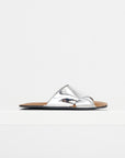 Flat Sandal, Silver