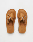 Flat Sandal, Cuoio