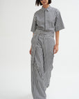 Marcella Short Sleeve Shirt, Black & White