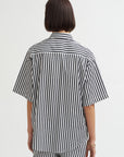 Marcella Short Sleeve Shirt, Black & White