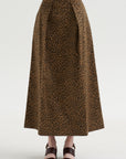 Bogart Midi Skirt, Leopard
