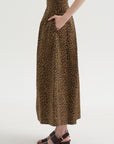 Bogart Midi Skirt, Leopard