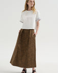 Bogart Midi Skirt, Leopard