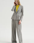 Petit Wool Jacket, Gray Fantasy