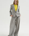 Petit Wool Jacket, Gray Fantasy