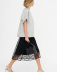 Circle Skirt, Black Lace