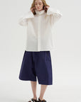 Belor CTop - Top-Pop Collar Shirt, Off White