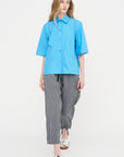 Biscay Ctop - Short Sleeve Shirt, Azure