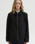 Car Pota - Taffeta Zip Shirt Jacket, Black