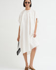 Linen Cotton Dress, Off White