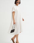 Linen Cotton Dress, Off White