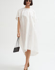 Linen Cotton Dress, Off White