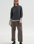 Ultrafine Merino Longsleeve Sweater, Steel