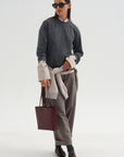 Ultrafine Merino Longsleeve Sweater, Steel