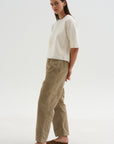 Superfine Wool Shortsleeve Sweater, Wool White