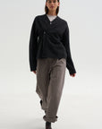 Superfine Wool Cardigan, Anthracite