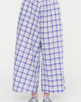Parana Check - Cotton Check Pants, Royal