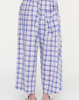 Parana Check - Cotton Check Pants, Royal